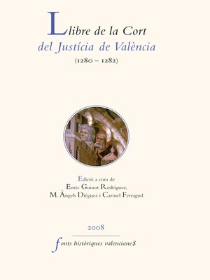 cover image of Llibre de la Cort del Justícia de València